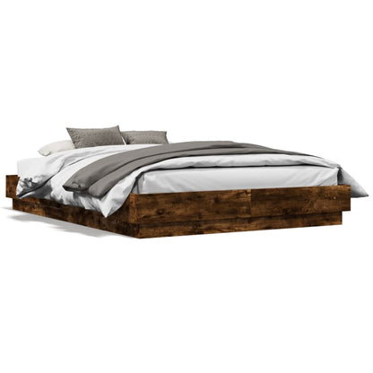 Giroletto con Luci LED Rovere Fumo 120x190 cm | homemem39