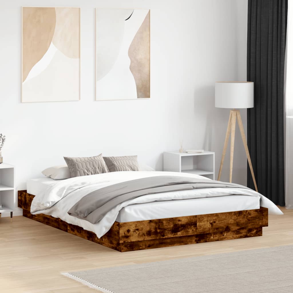 Giroletto con Luci LED Rovere Fumo 120x190 cm | homemem39