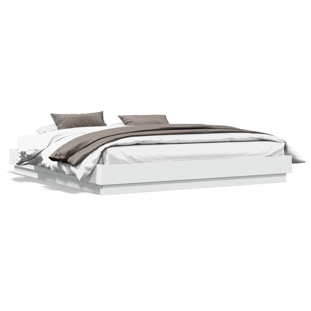 Giroletto Bianco 200x200 cm in Legno Multistrato | homemem39