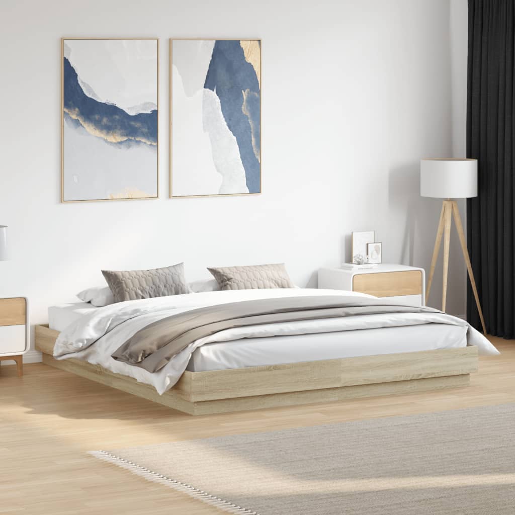 Giroletto Rovere Sonoma 200x200 cm in Legno Multistrato | homemem39
