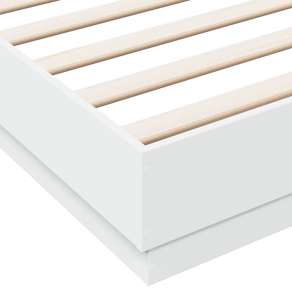 Giroletto Bianco 180x200 cm in Legno Multistrato | homemem39