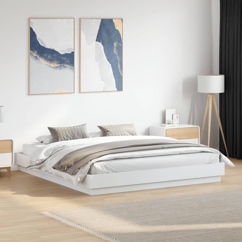 Giroletto Bianco 180x200 cm in Legno Multistrato | homemem39