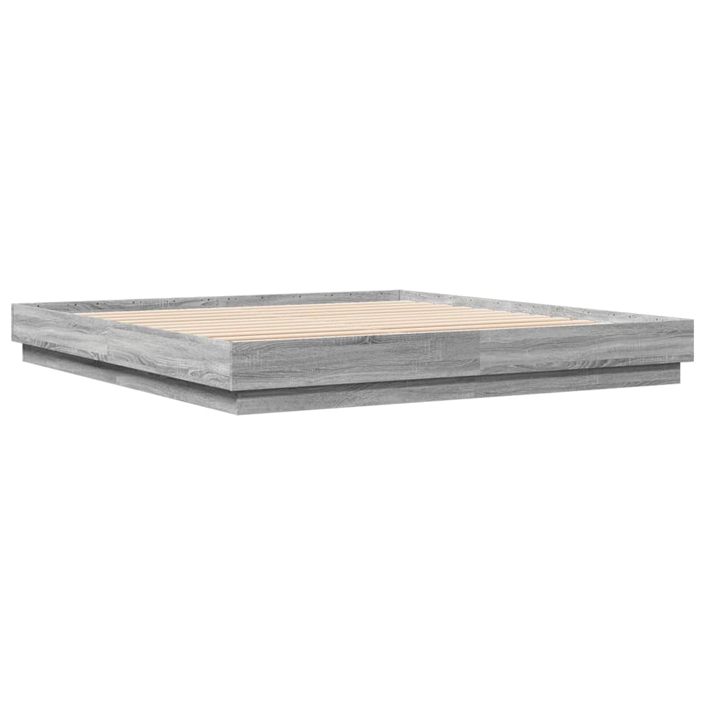 Giroletto Grigio Sonoma 180x200 cm in Legno Multistrato | homemem39
