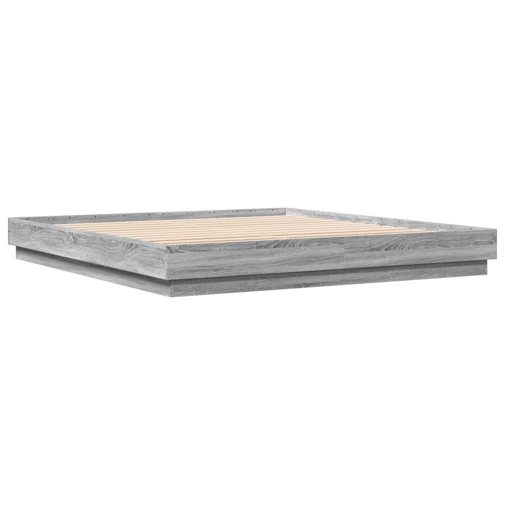 Giroletto Grigio Sonoma 180x200 cm in Legno Multistrato | homemem39