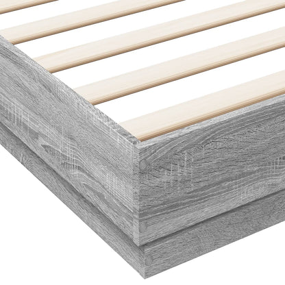 Giroletto Grigio Sonoma 180x200 cm in Legno Multistrato | homemem39