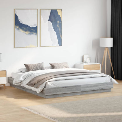 Giroletto Grigio Sonoma 180x200 cm in Legno Multistrato | homemem39