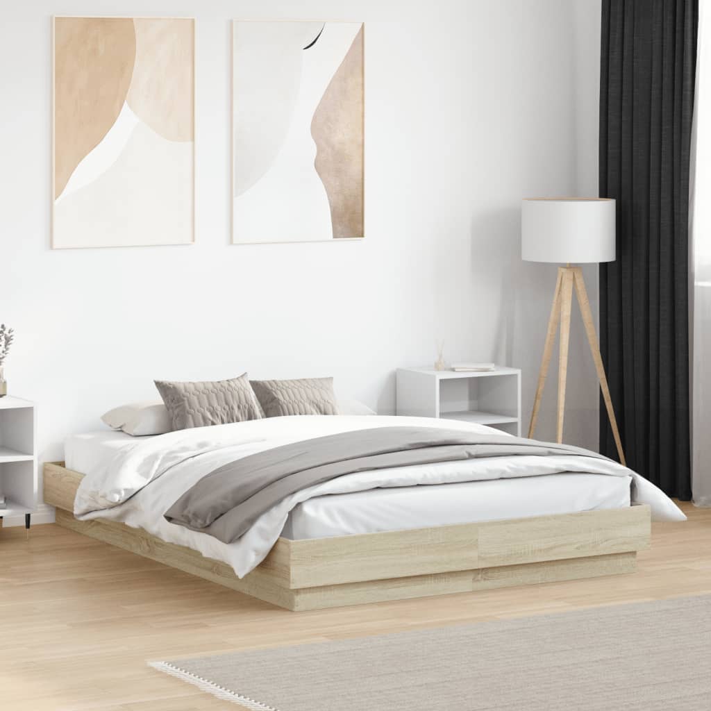 Giroletto Rovere Sonoma 140x190 cm in Legno Multistrato | homemem39