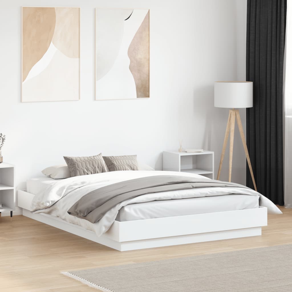 Giroletto Bianco 135x190 cm in Legno Multistrato | homemem39