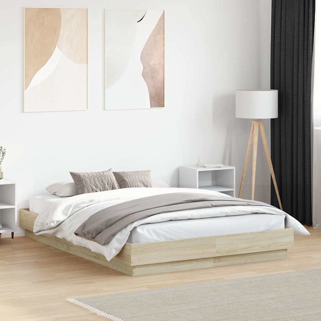 Giroletto Rovere Sonoma 135x190 cm in Legno Multistrato | homemem39