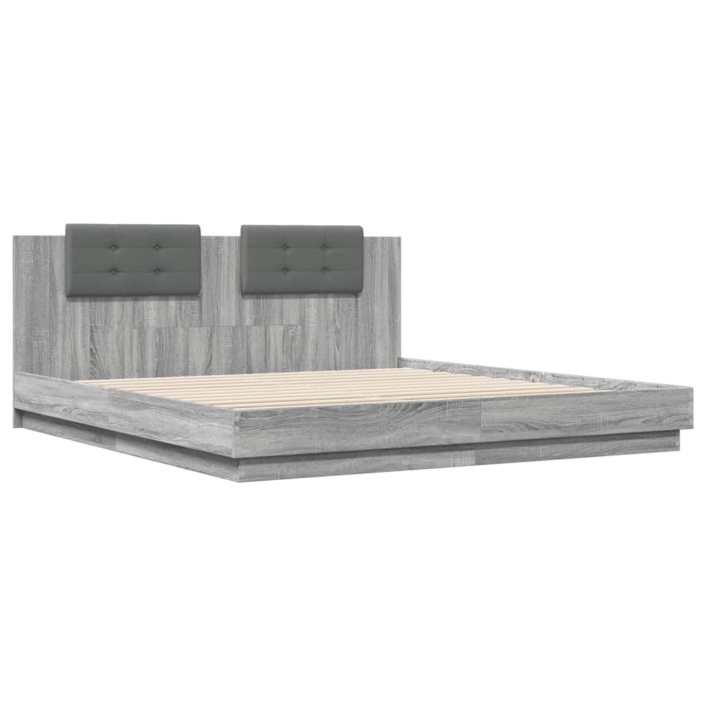 Giroletto Testiera Grigio Sonoma 200x200 cm Legno Multistrato - homemem39