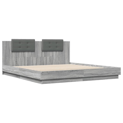 Giroletto Testiera Grigio Sonoma 200x200 cm Legno Multistrato - homemem39