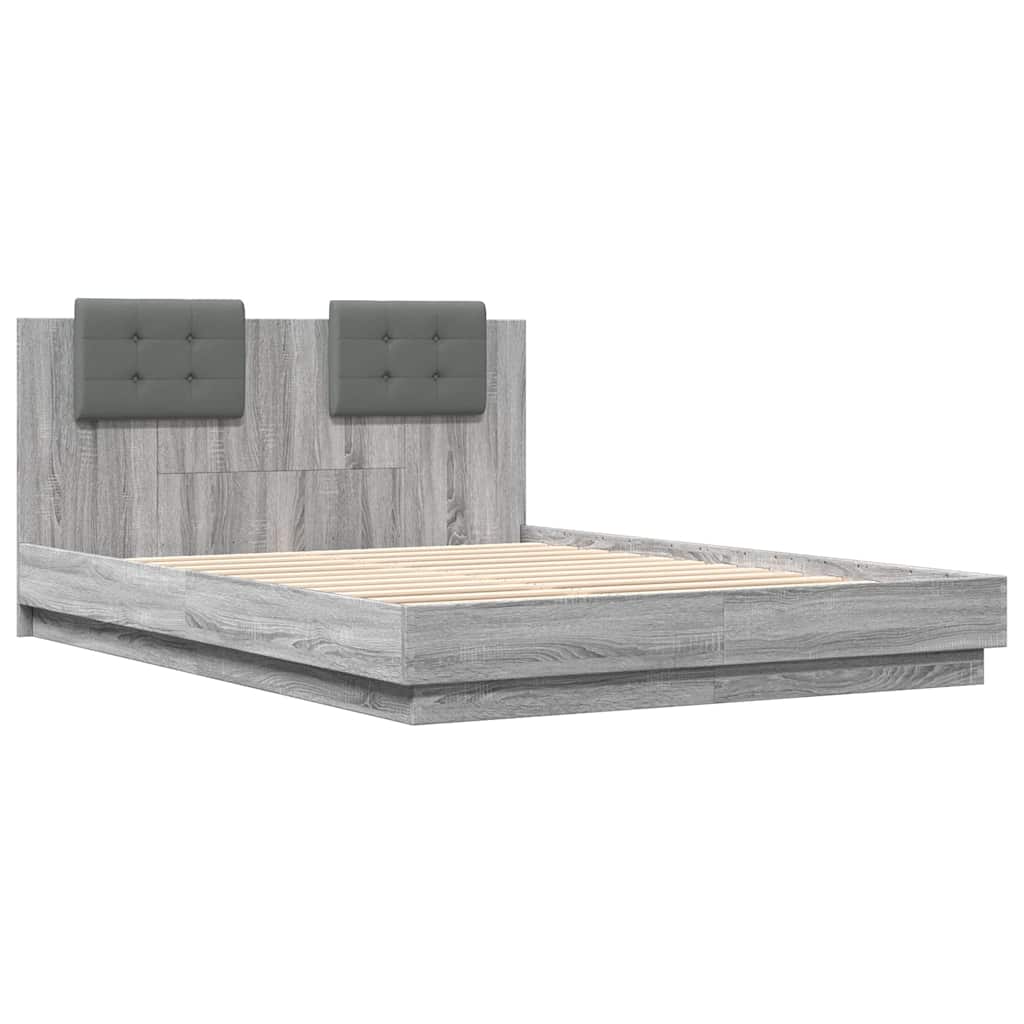 Giroletto Testiera Grigio Sonoma 140x200 cm Legno Multistrato | homemem39