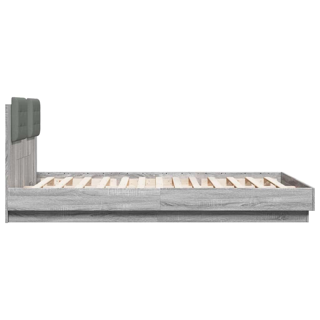 Giroletto Testiera Grigio Sonoma 140x200 cm Legno Multistrato | homemem39