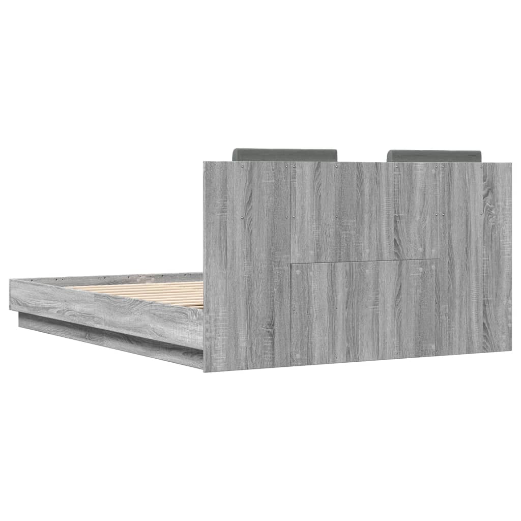 Giroletto Testiera Grigio Sonoma 120x200 cm Legno Multistrato - homemem39