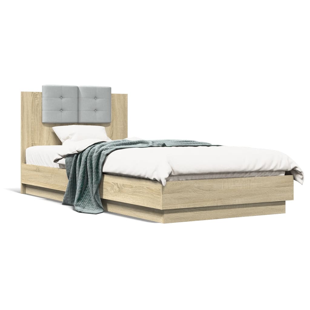 Giroletto Testiera Rovere Sonoma 100x200 cm Legno Multistrato | homemem39