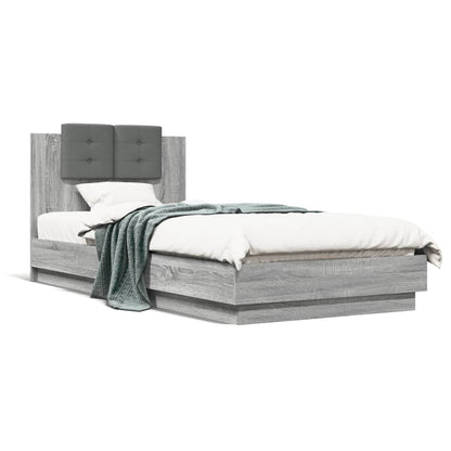 Giroletto Testiera Grigio Sonoma 100x200 cm Legno Multistrato | homemem39