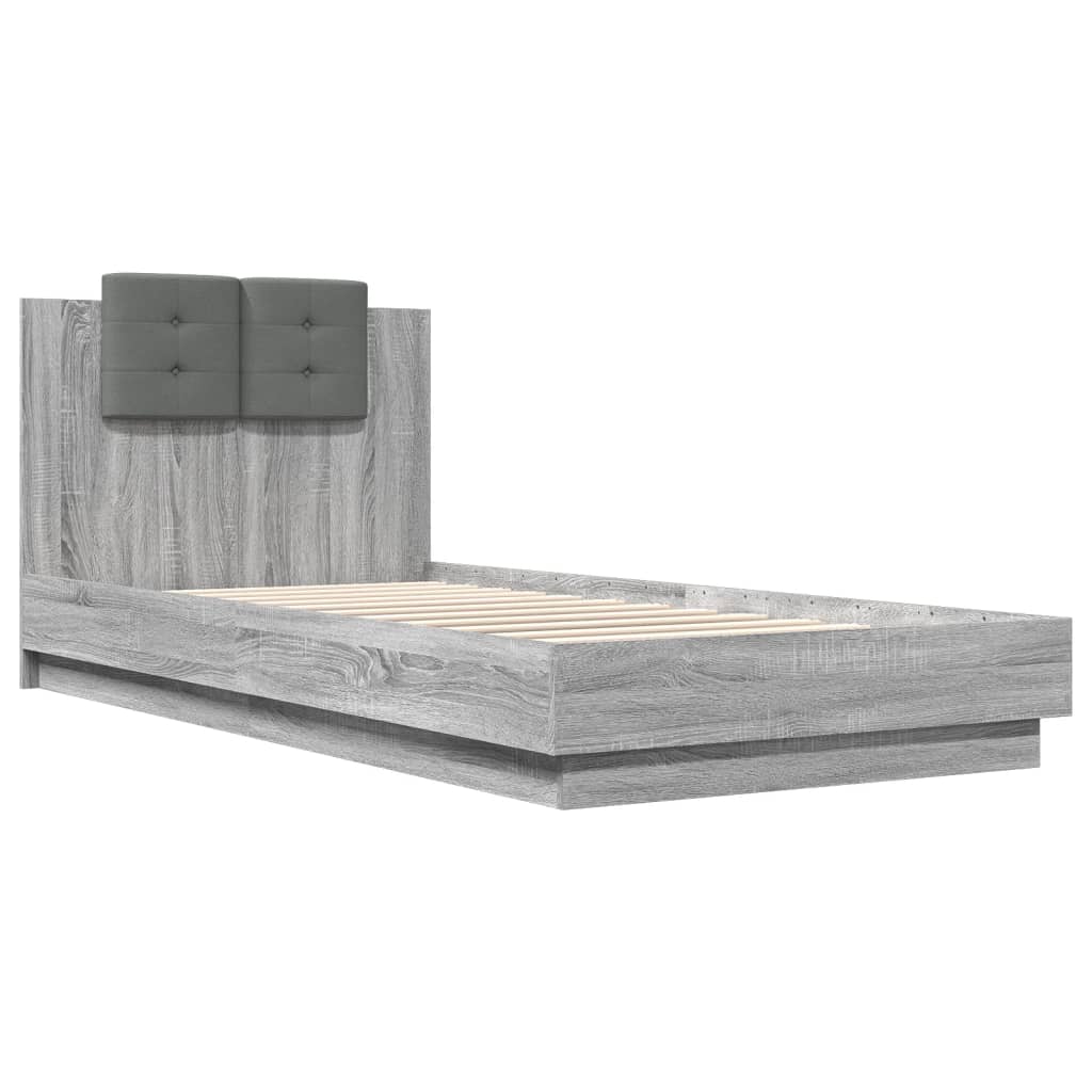 Giroletto Testiera Grigio Sonoma 100x200 cm Legno Multistrato | homemem39