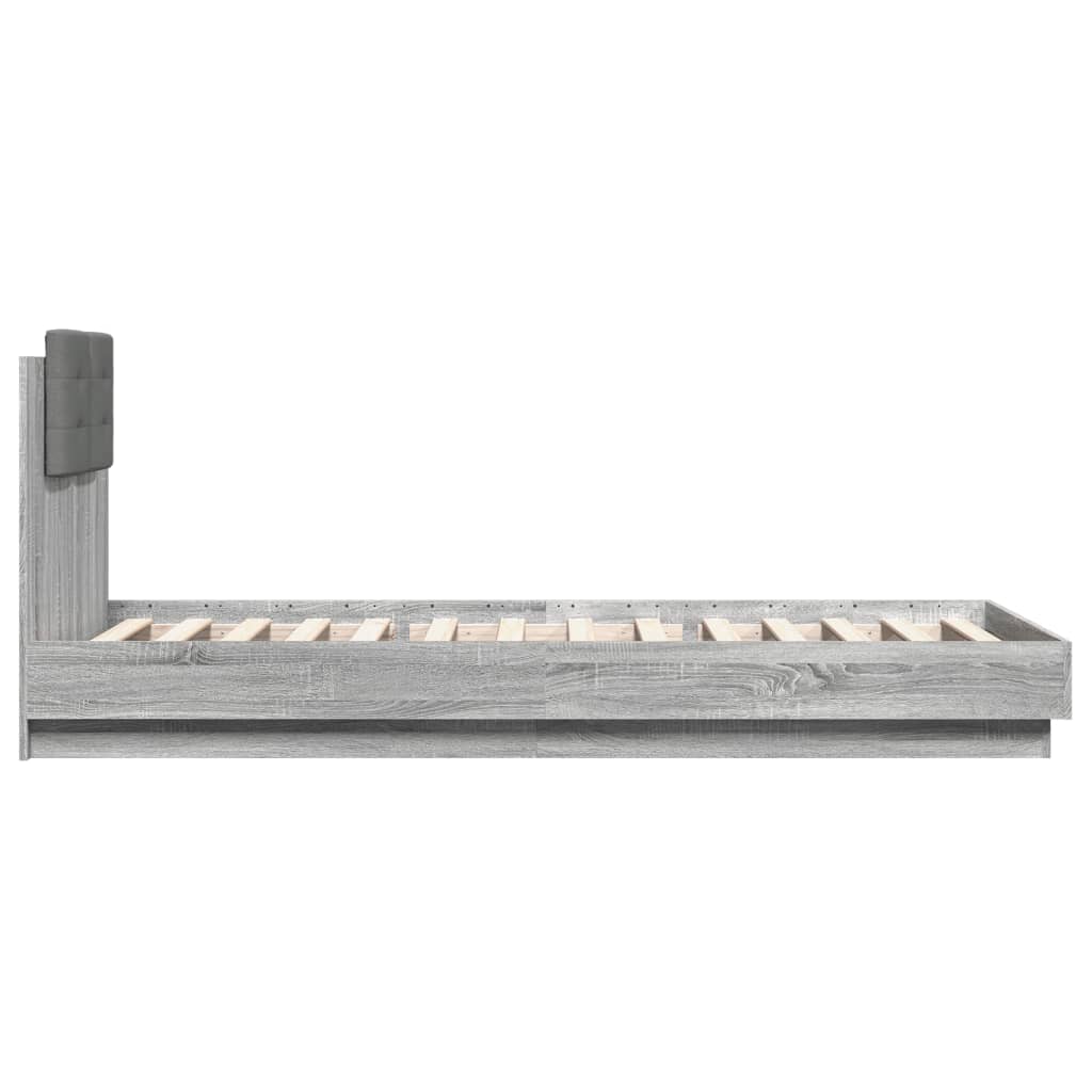 Giroletto Testiera Grigio Sonoma 100x200 cm Legno Multistrato | homemem39