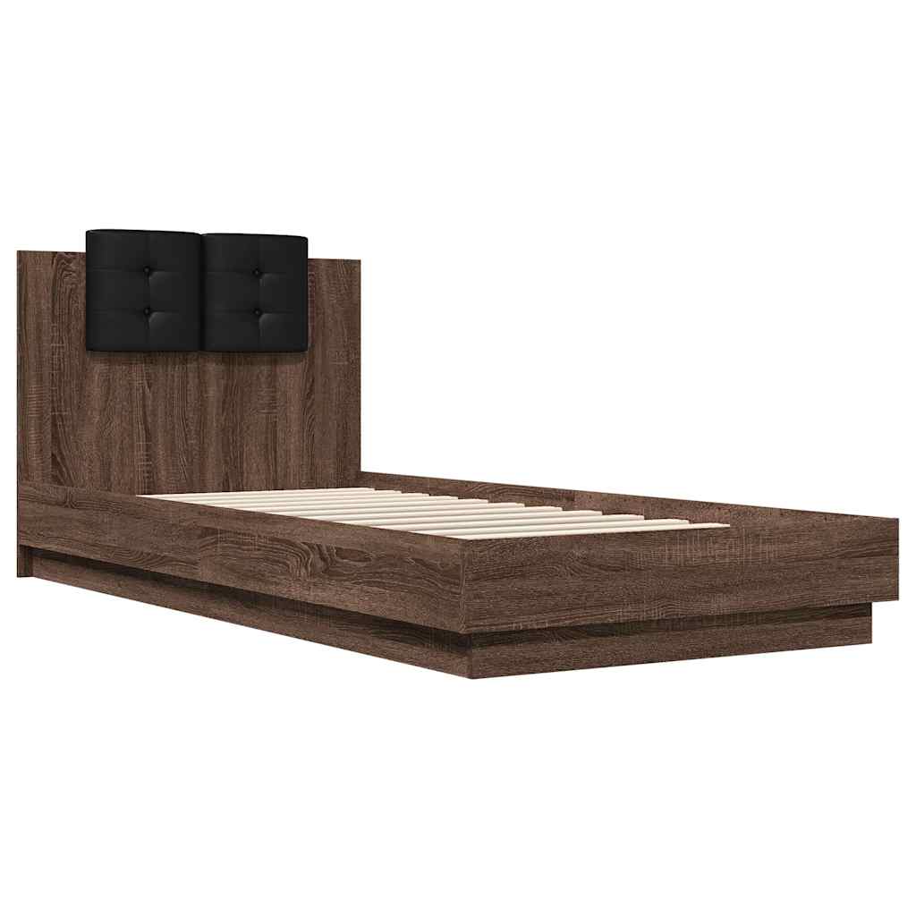 Giroletto Testiera Rovere Marrone 100x200 cm Legno Multistrato | homemem39