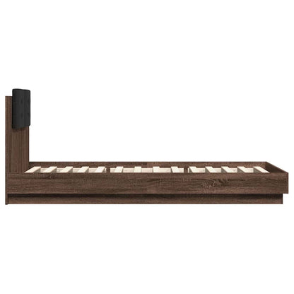 Giroletto Testiera Rovere Marrone 100x200 cm Legno Multistrato | homemem39
