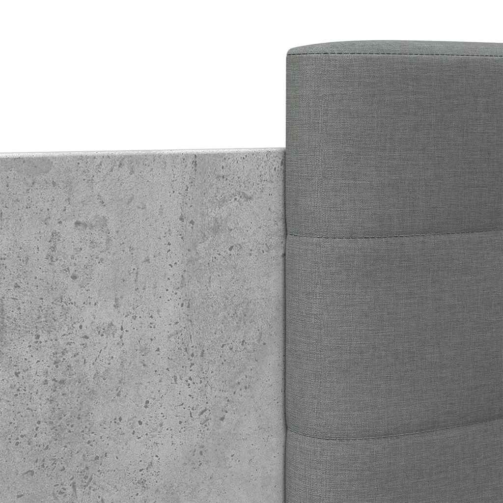 Giroletto Testiera Grigio Cemento 90x200 cm Legno Multistrato | homemem39