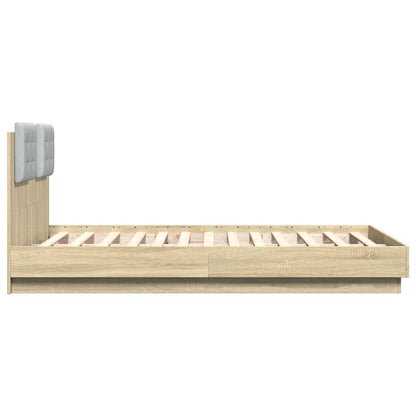 Giroletto Testiera Rovere Sonoma 120x190 cm Legno Multistrato | homemem39