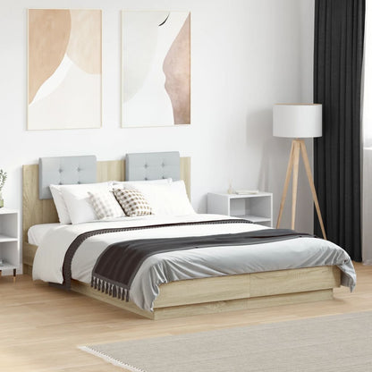 Giroletto Testiera Rovere Sonoma 120x190 cm Legno Multistrato | homemem39