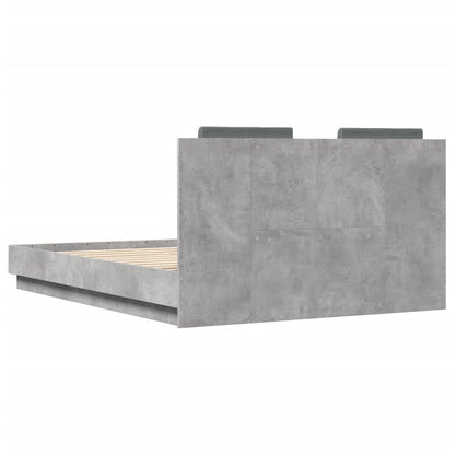 Giroletto Testiera Grigio Cemento 120x190 cm Legno Multistrato - homemem39