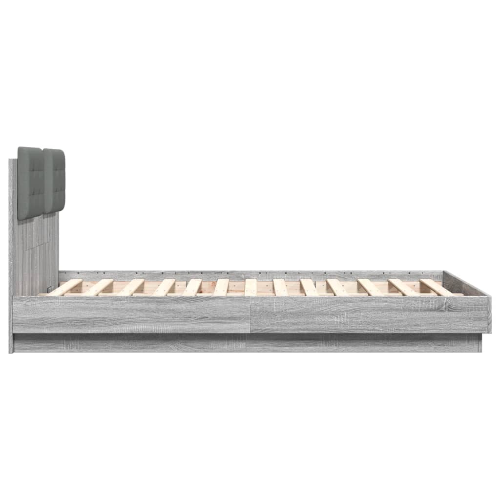 Giroletto Testiera Grigio Sonoma 120x190 cm Legno Multistrato | homemem39