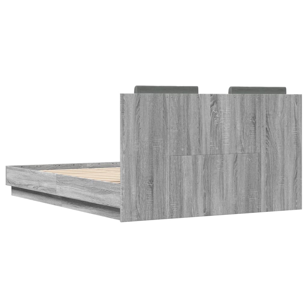 Giroletto Testiera Grigio Sonoma 120x190 cm Legno Multistrato | homemem39