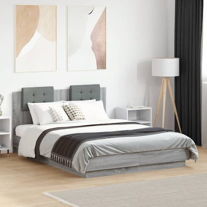Giroletto Testiera Grigio Sonoma 120x190 cm Legno Multistrato | homemem39