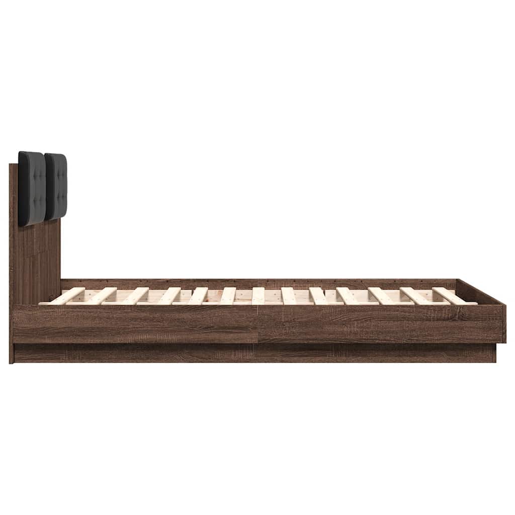 Giroletto Testiera Rovere Marrone 120x190 cm Legno Multistrato | homemem39