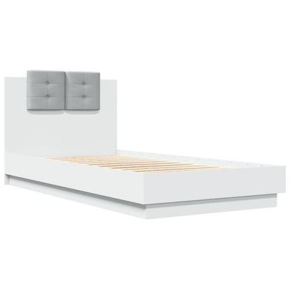 Giroletto con Testiera Bianco 75x190 cm in Legno Multistrato | homemem39