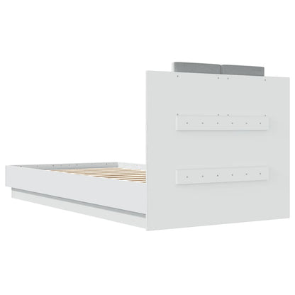 Giroletto con Testiera Bianco 75x190 cm in Legno Multistrato | homemem39