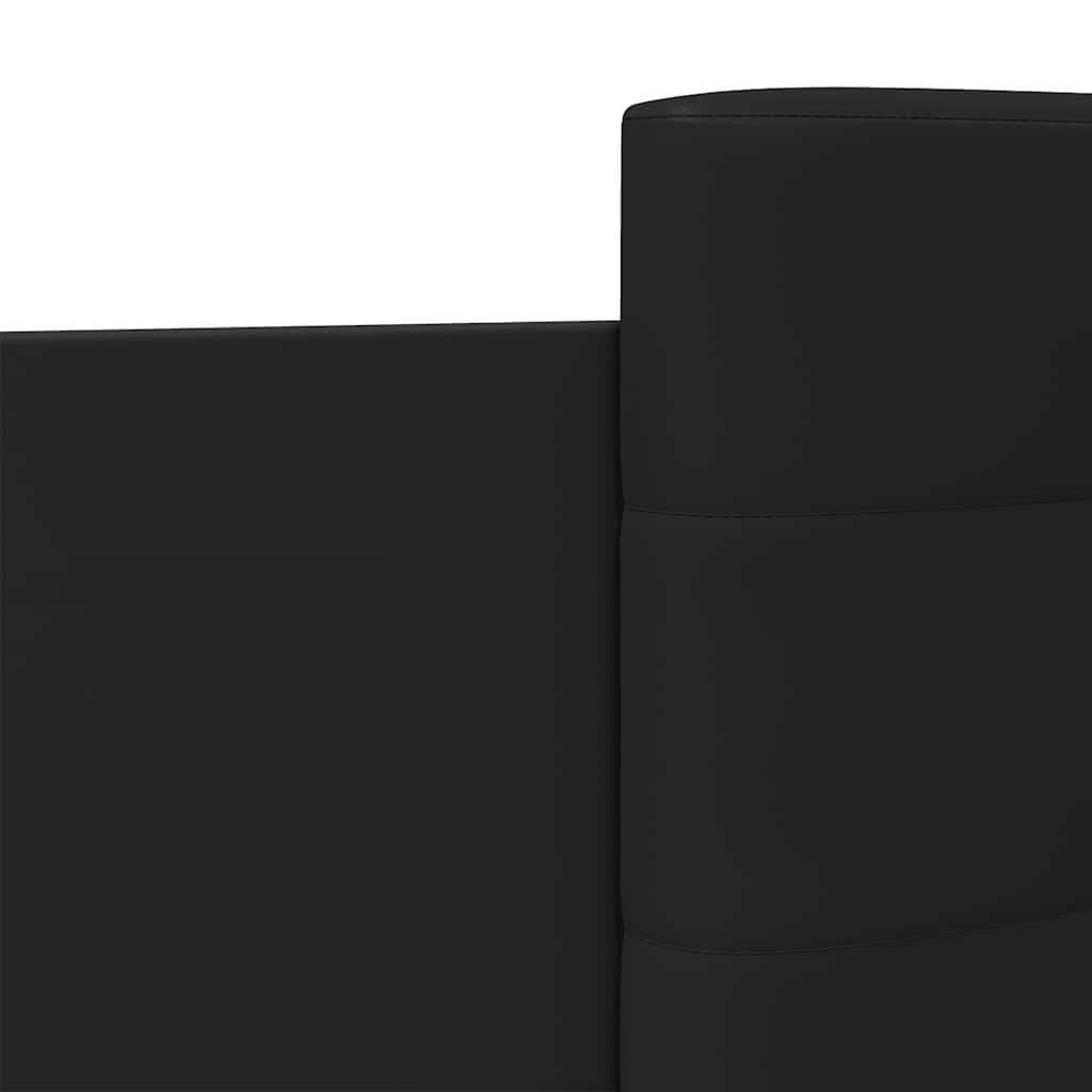Giroletto con Testiera Nero 75x190 cm in Legno Multistrato | homemem39