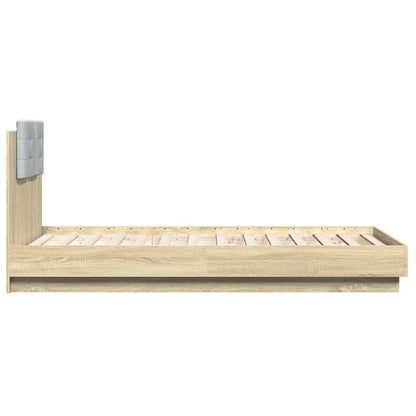 Giroletto con Testiera Rovere Sonoma 75x190cm Legno Multistrato | homemem39