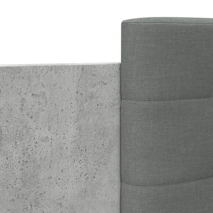 Giroletto Testiera Grigio Cemento 75x190 cm Legno Multistrato | homemem39