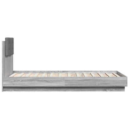 Giroletto con Testiera Grigio Sonoma 75x190cm Legno Multistrato | homemem39