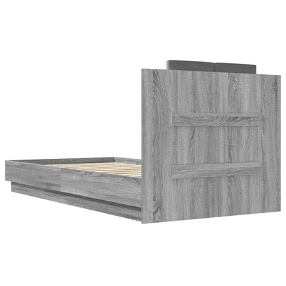 Giroletto con Testiera Grigio Sonoma 75x190cm Legno Multistrato | homemem39