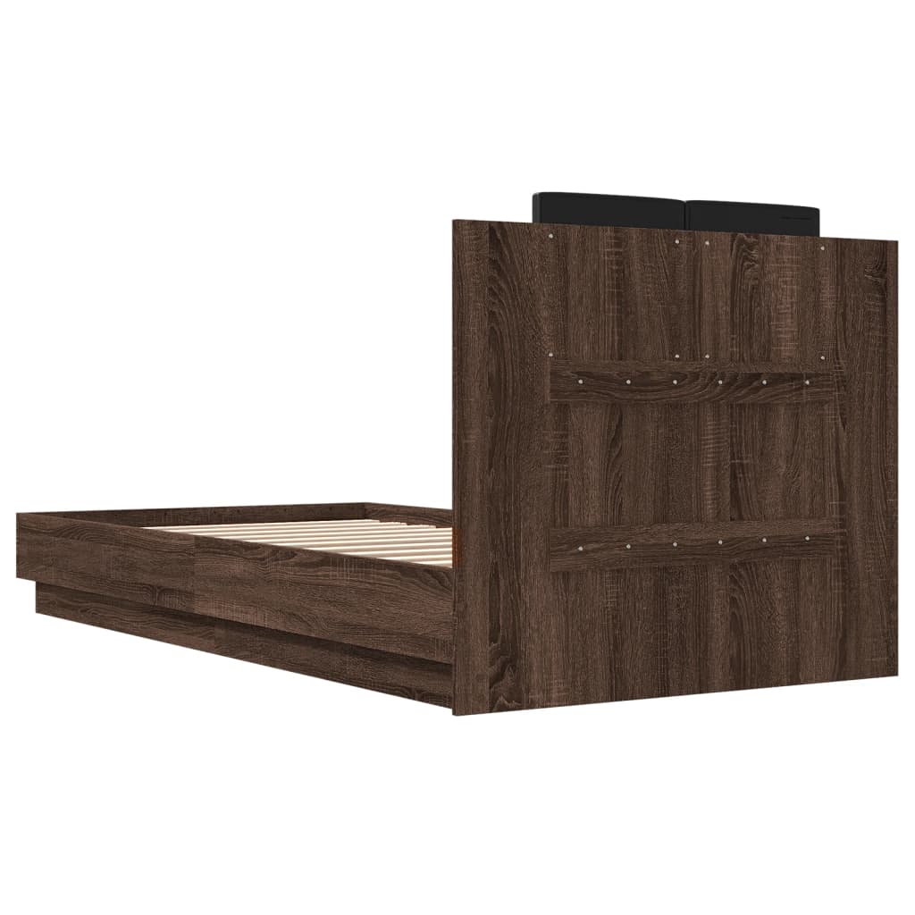 Giroletto Testiera Rovere Marrone 75x190 cm Legno Multistrato | homemem39