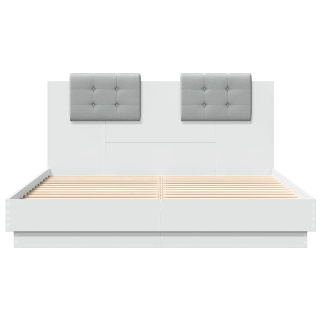 Giroletto con LED senza Materasso Bianco 120x200 cm | homemem39