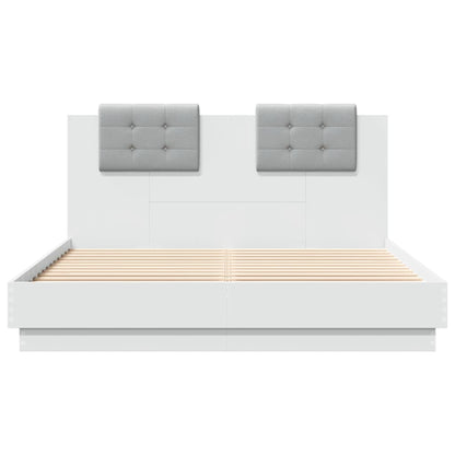 Giroletto con LED senza Materasso Bianco 120x200 cm | homemem39