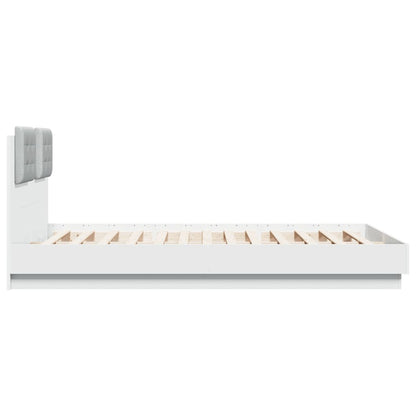 Giroletto con LED senza Materasso Bianco 120x200 cm | homemem39