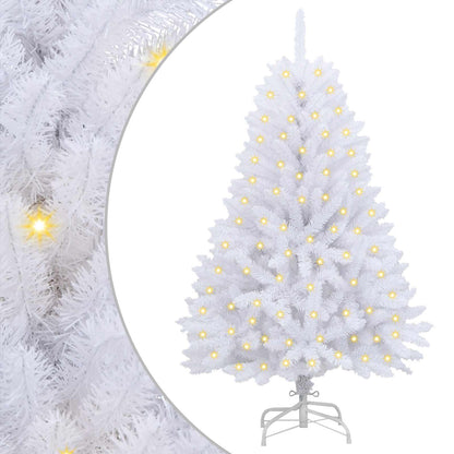 Albero di Natale artificiale Bianco 120 cm PVC e Metallo