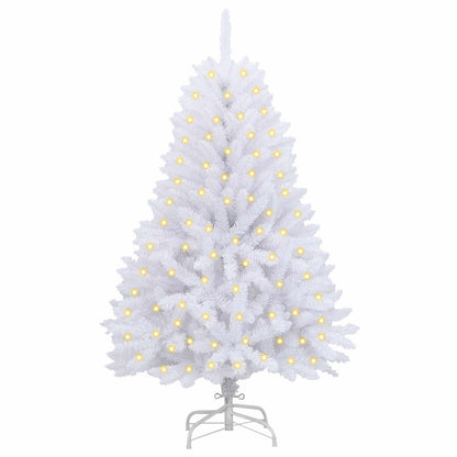 Albero di Natale artificiale Bianco 120 cm PVC e Metallo