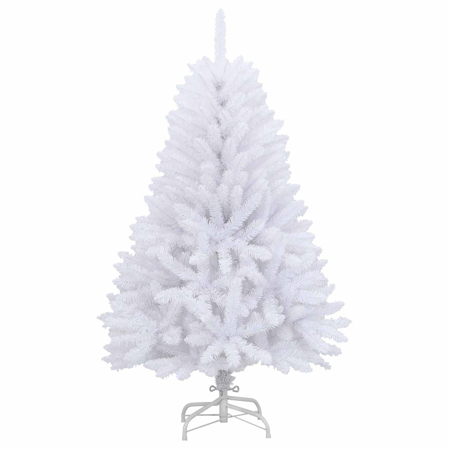 Albero di Natale artificiale Bianco 120 cm PVC e Metallo