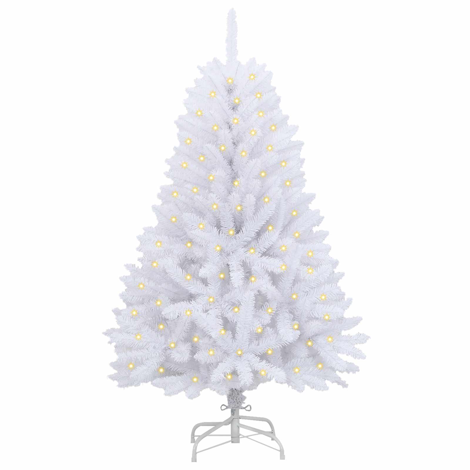 Albero di Natale artificiale Bianco 150 cm PVC e Metallo | homemem39