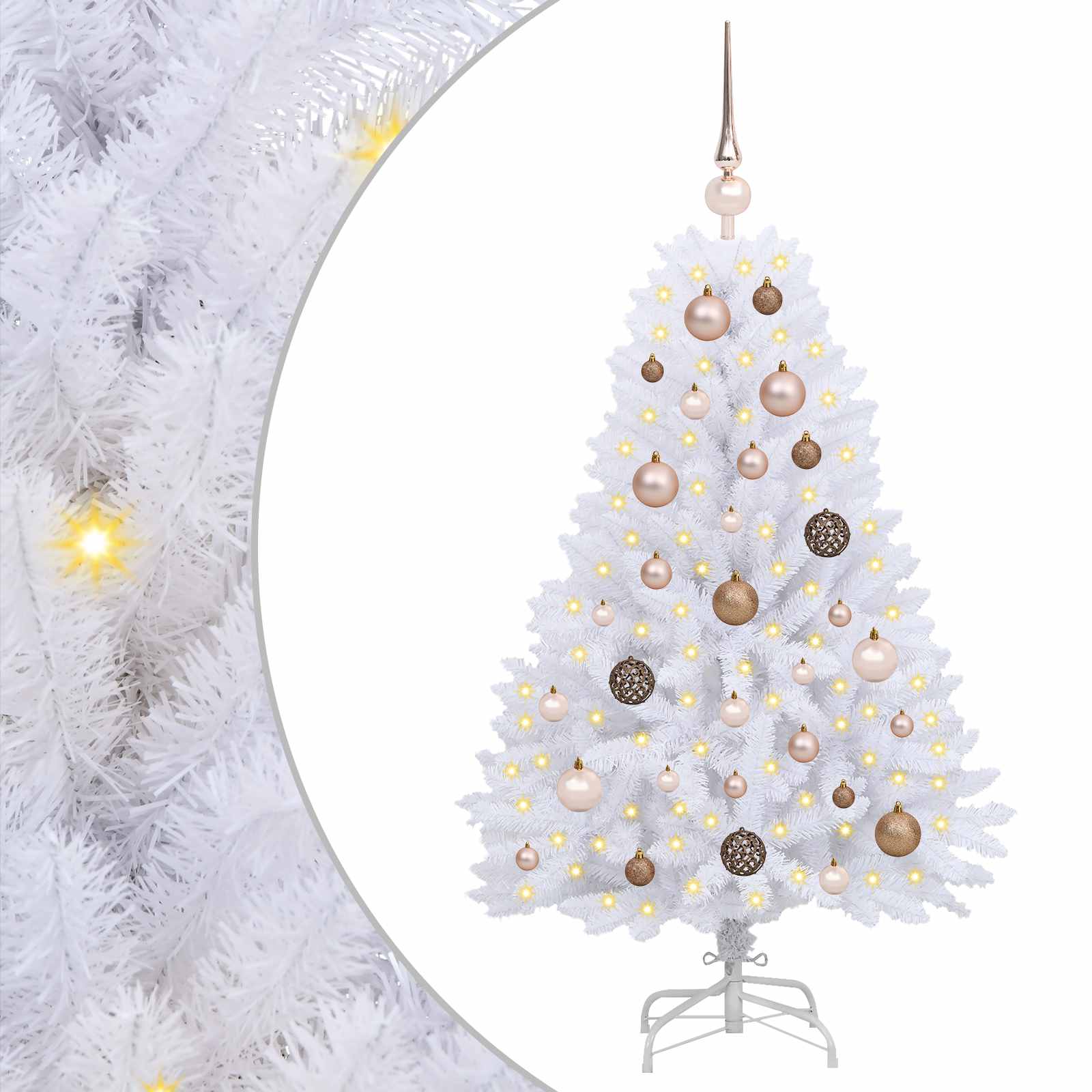 Albero di Natale artificiale Bianco 68 x 68 x 120 cm | homemem39