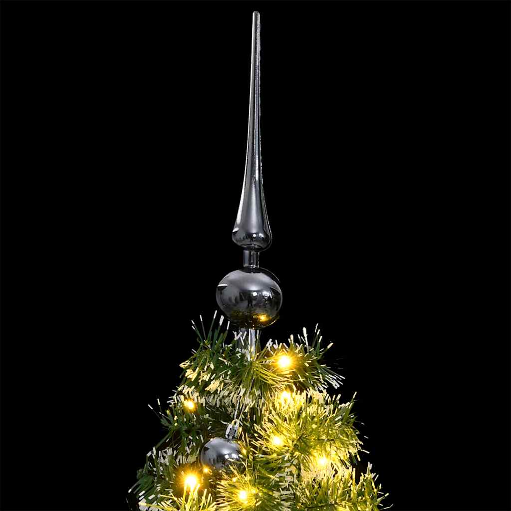 Albero Natale Artificiale 150 LED Palline e Neve Fioccata 150cm | homemem39