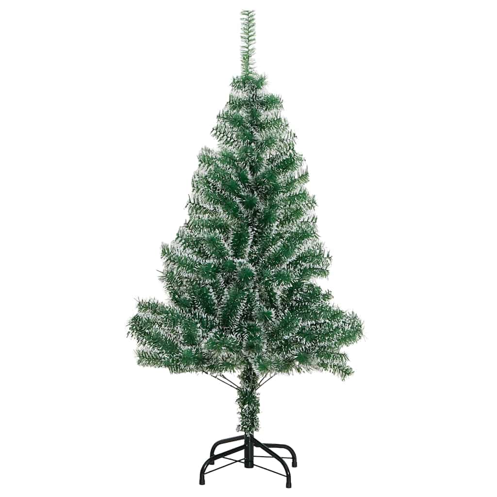 Albero Natale Artificiale 150 LED Palline e Neve Fioccata 150cm | homemem39